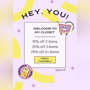 ✨️closet discount✨️